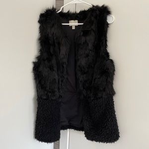 Hinge Faux Fur and Shearling Vest